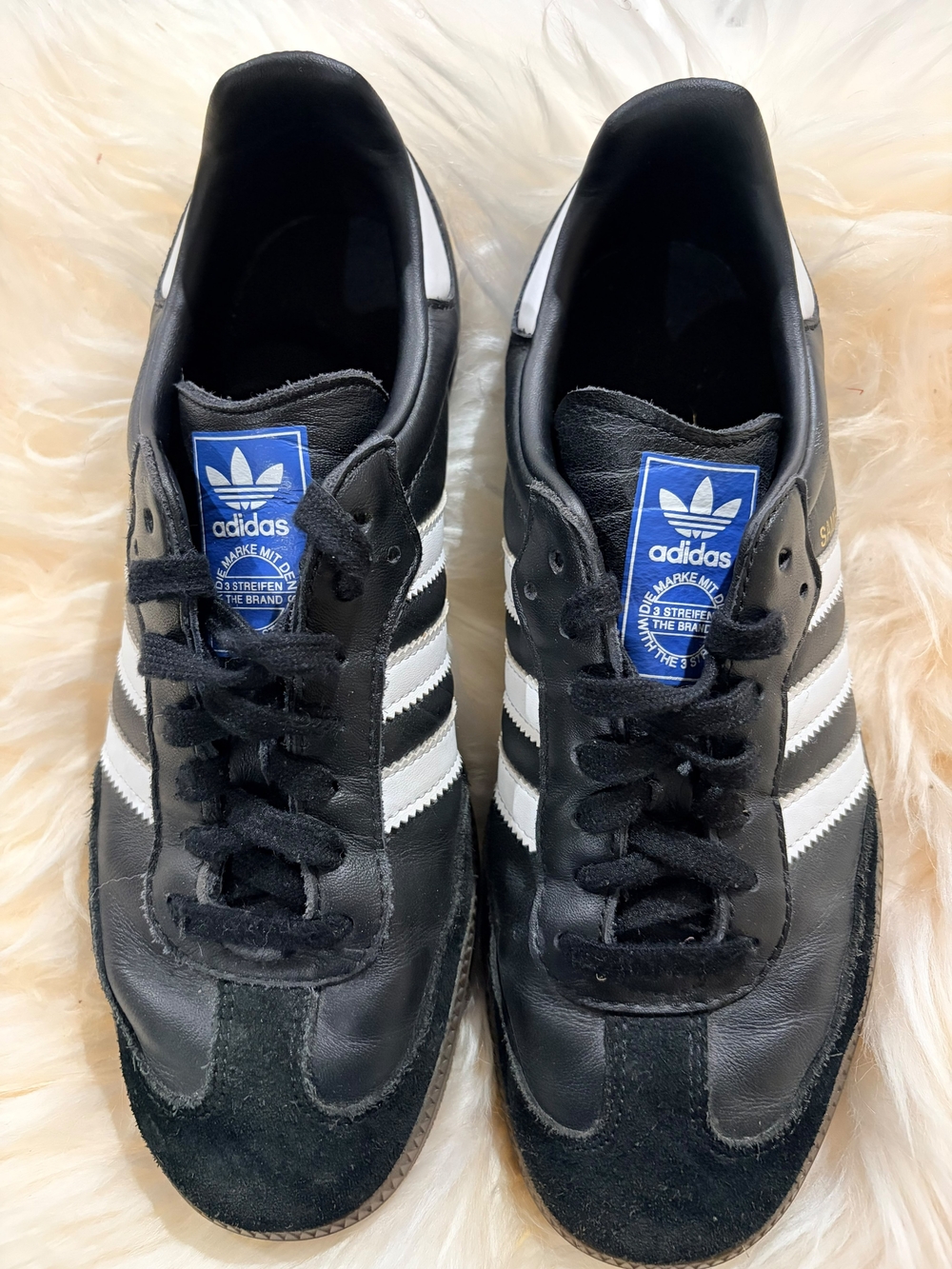 adidas Men's Black & White Classic Athletic Sneakers